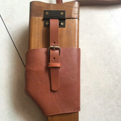 WW2 German Gun Wooden Holster Box With Leather Belts Army Mauser Pistol C96 M712 - Picture 5 of 7