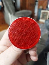 Vintage Schwinn Krate Sting-ray Bicycle NOS Reflector 2 1/4" Gulco USA 2222 Red