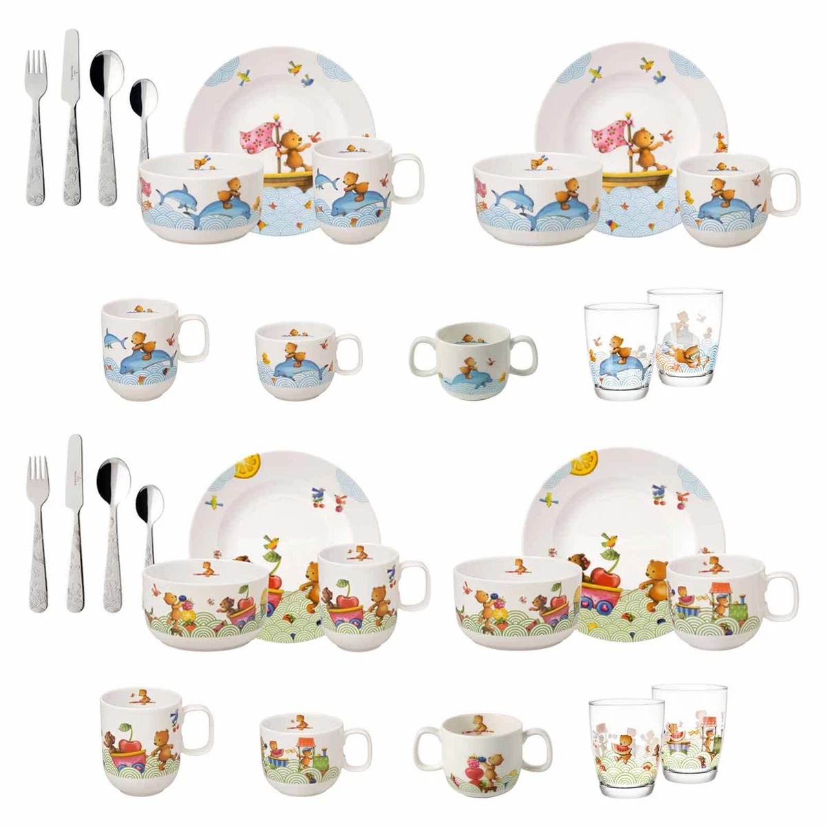 Vajilla infantil Villeroy Boch HUNGRY AS A BEAR y HAPPY AS A BEAR