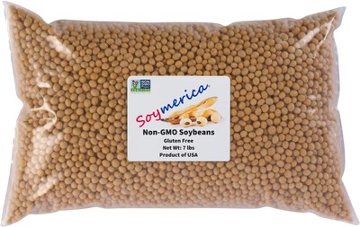 Soymerica Non-GMO Soybeans - 7 Lbs (Newest Crop). Identity Preserved (IP). Gr...