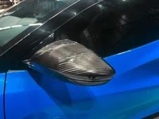 For Lotus Emira 2022 OD Type Dry Carbon Side Mirror Cover (Stick on) 2 Pcs