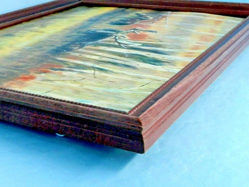 M.JANE DOYLE SIGNED ORIG.ART OIL/CANV. PAINTING "MARTHA & MAX"(MOOSE IN WILD)FR. - Picture 5 of 7