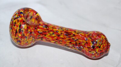 4 1/2'' SHADES OF FALL Glass Tobacco Smoking Glass Pipe Bowl THICK glass Pipes