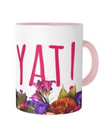 Blyat! Tasse Mit Spruch Kaffeetasse Geschenk Lustig Witzig Floral Blumen Flower
