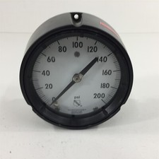 Ashcroft Duragauge 0-200PSI Pressure Gauge Back Mount 4"