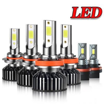 For Chrysler Pacifica Van 2017-2020 LED Headlight High Low Fog Light Bulb Kit 6x