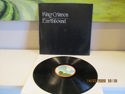 King Crimson Earthbound LP Schallplatte ProgRock VGbisVG+/VG Falz lose.