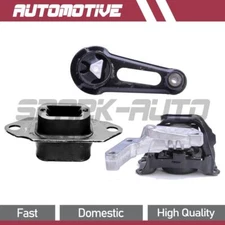 3PCS Engine, Torque Strut & Auto Transmission Mounts For Nissan March 2015 2014