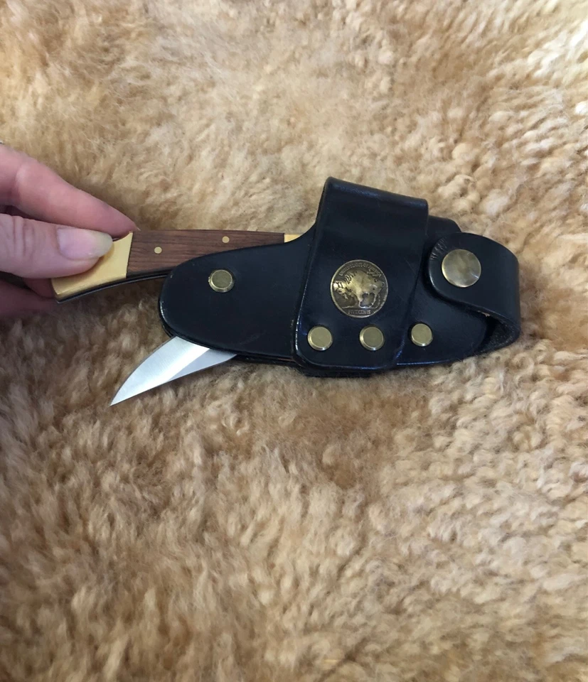 快速拉刀鞘 - 美国手工制作适用于 Buck 110 型锁背刀 — 第 3/4 张图片