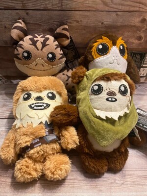 Star Wars Galaxy's Edge Kreatur Plüschtier Disney Soundeffekt Plüschtier 4er Set brandneu mit Etikett