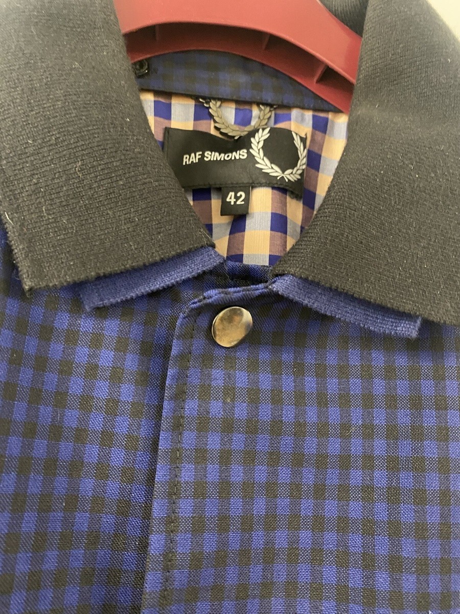 RAF SIMONS X FRED PERRY Collage Check Bomber Jacket Wool RAF SIMONS X FRED PERRY Collage Check Bomber Jacket Wool