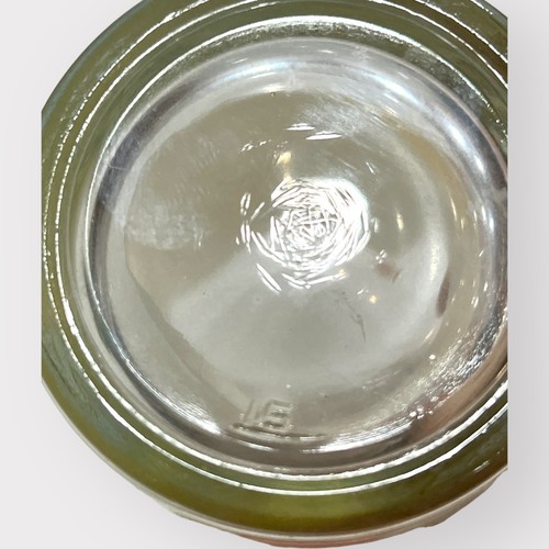 Recuerdo de pinta vaso estampado texturizado brillante dorado de vidrio Kings Island Ohio - Imagen 7 de 7