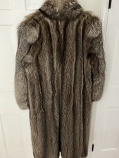 silver fox fur coat