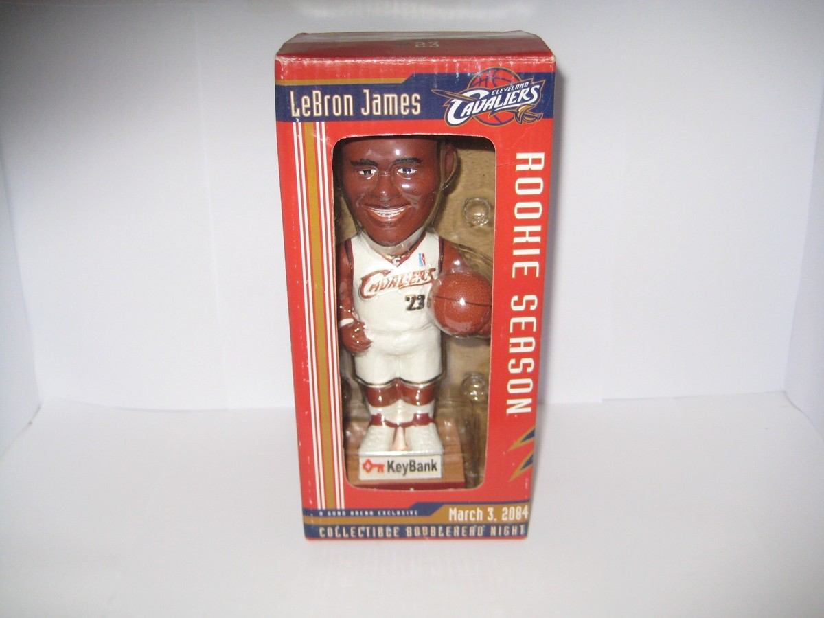 LEBRON JAMES ROOKIE SEASON KEY BANK BOBBLE FROM MARCH 3,2004 MINT FREE SHIPPING | eBay
