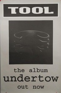 Tool : Undertow original 1993 huge English album promo poster.