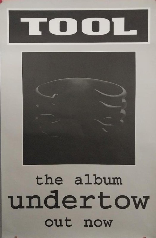 Tool : Undertow original 1993 huge English album promo poster.
