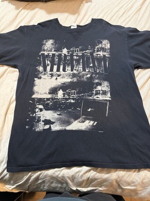 2009 Black Nirvana Band T-Shirt Anvil Blue Bar Size Xl