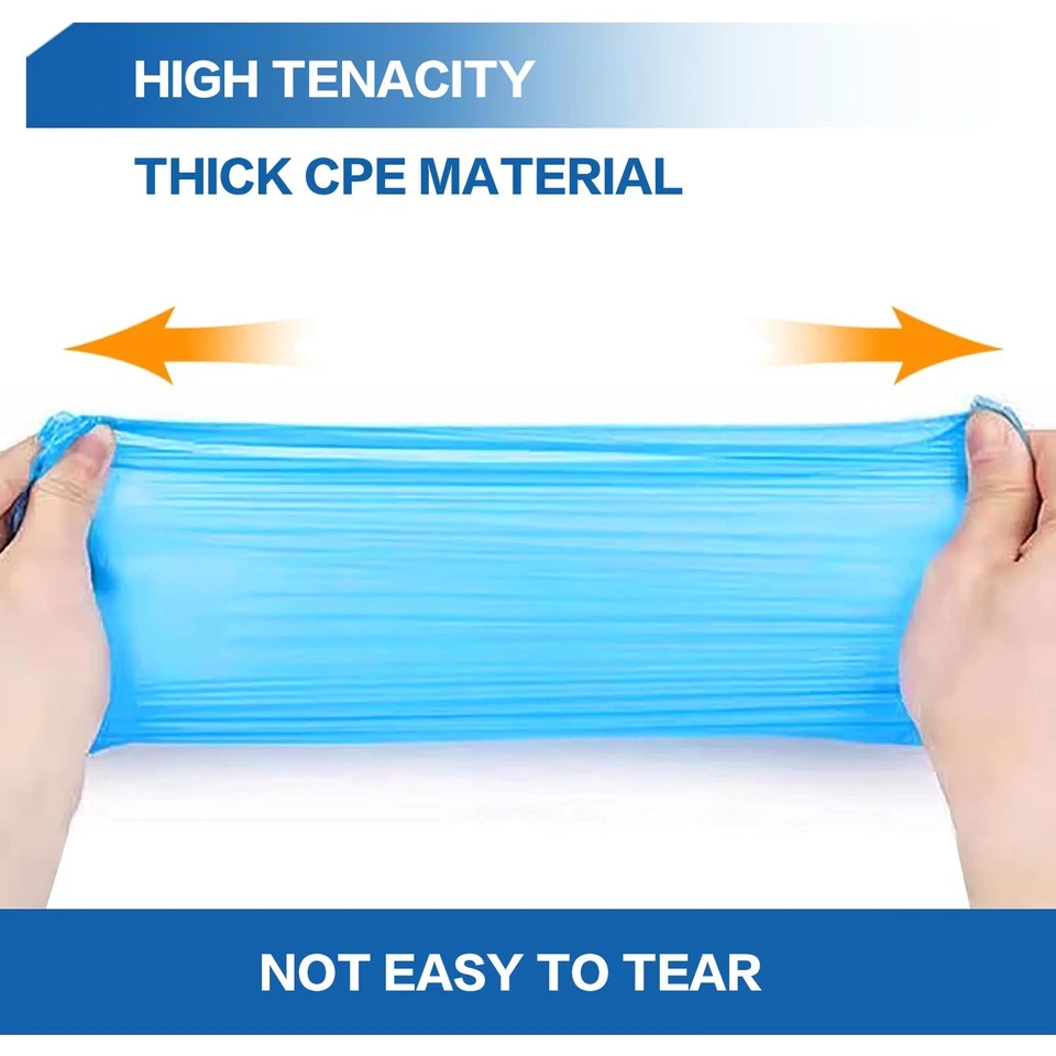 100/200pcs Disposable Shoe Covers Waterproof Tear-Resistant Non-Slip Fits Most - Image 3 of 4