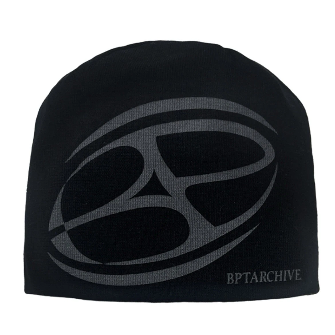 BP2DISORDER Big Logo Beanie Black Korean Fashion Streetwear