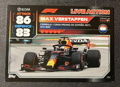 Max Verstappen #190 Red Bull Racing - 2022 Topps Turbo Attax Formula 1 F1 Card