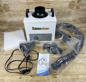 FumeClear Solder Fume Extractor - Powerful 100W Suction 200m³/h, Low-Noise, 3-St