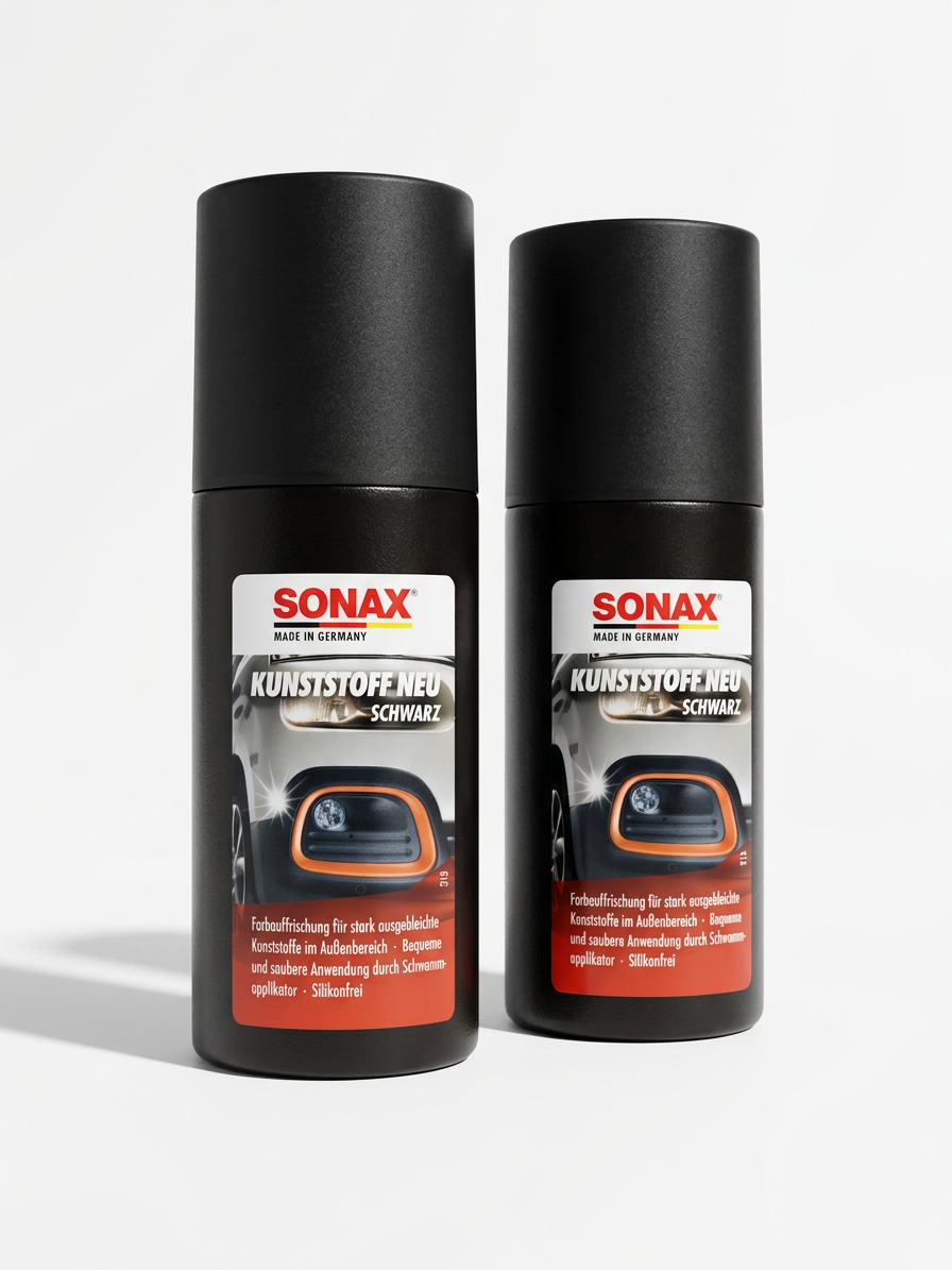 🖤 2X Sonax Kunststoff Neu Schwarz (Art. 04091000) – 2X 100Ml Set-image