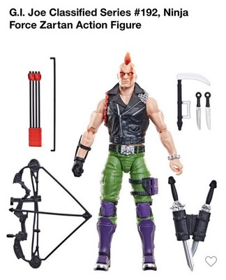 G.I. Joe Classified Series #192 Ninja Force Zartan Exclusive FROM