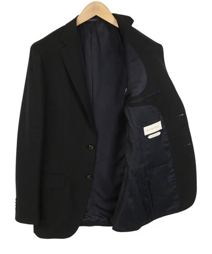 SUITSUPPLY Men Blazer Sienna Single Breasted UK38L Black 150'S Wool Notch Lapel image 4