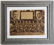 1932-33 MONTREAL CANADIENS TEAM PHOTO HOWIE MORENZ REAL NEWSPAPER Sharp Images
