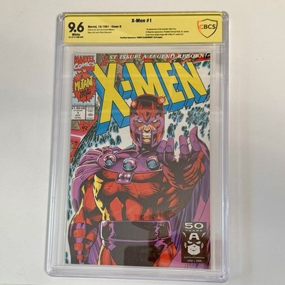 X-Men #1 Magneto Cover signiert  Jim Lee, Chris Claremont, Williams CGC 9.8 1991