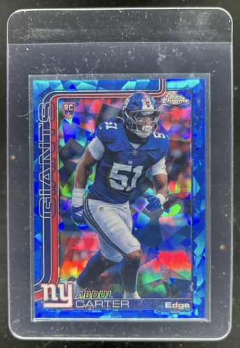 2025 Topps Chrome Sapphire Abdul Carter RC Rookie #350 Giants