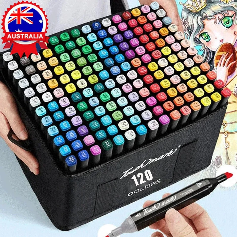 120 Colors Acrylic Paint Pens Sets Fine Art Marker Metal Glass Rock Waterproof - image 2 of 4