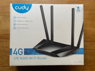 CUDY LT400 4G LTE N300 WI-FI SIM ROUTER (Karte WLAN LAN WAN)