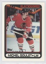 1990-91 Topps Tiffany Michel Goulet #329 HOF 0j0
