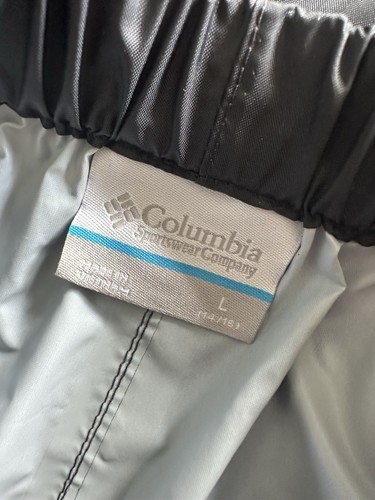 Columbia Youth Rain pants Large 14/16 black w Velcr closures & cargo pocket - Picture 6 of 6
