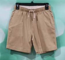 Crewcuts Size 14 Boys Beige Elastic Drawstring Waist Three Pocket Shorts