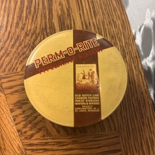Perm -o-rite Typewriter Ribbon Tin Specified for Remington Vis