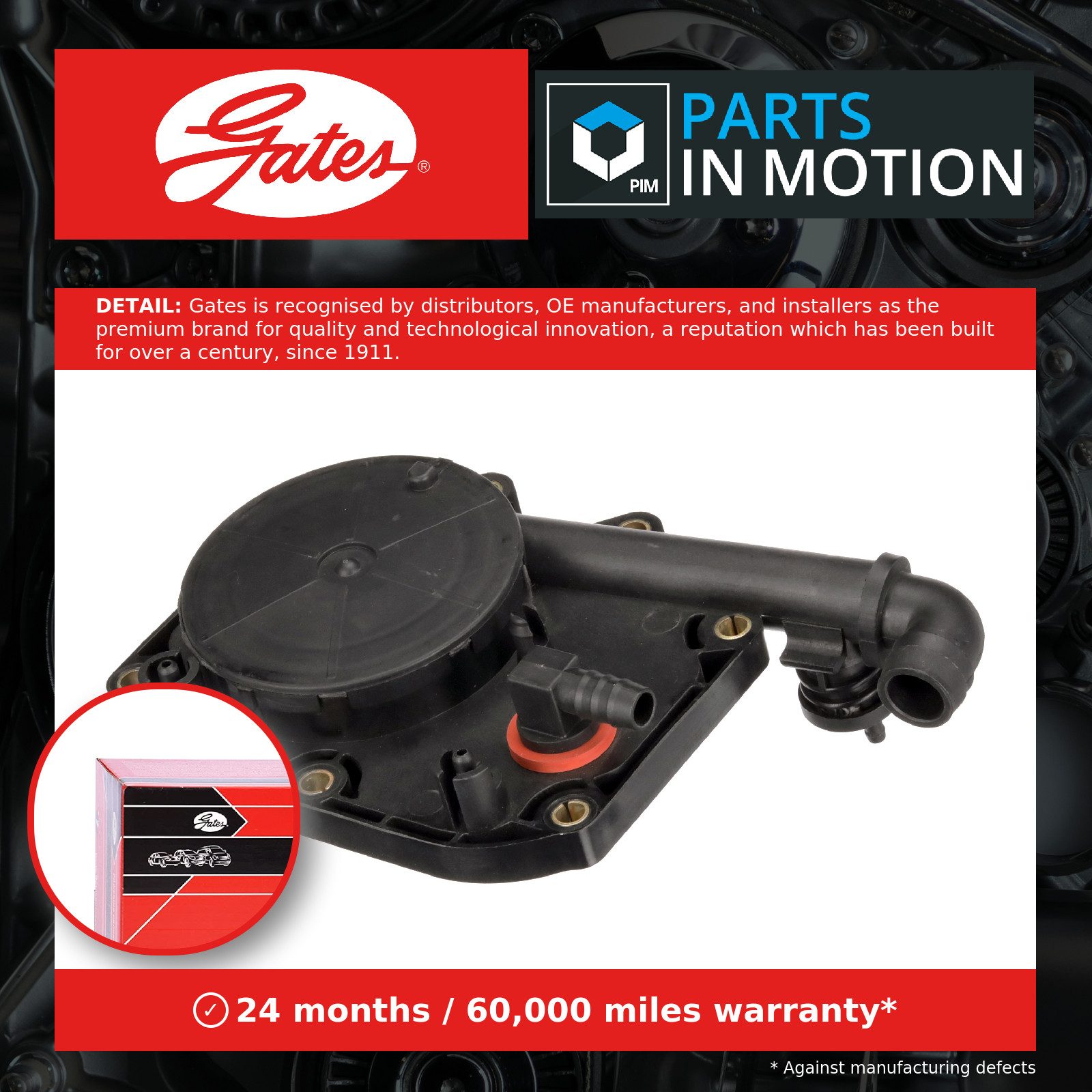 Gates EMH908 Crankcase Breather Oil Trap - Image 10