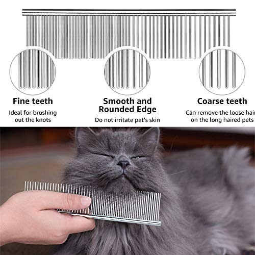 Flea Comb For Dogs Cat Comb Lice Comb Metal Tear Stain Dog Combs Pet Comb - Picture 5 of 7