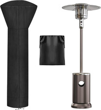 Waterproof Outdoor Patio Heater Covers with Zipper and Storage Bag, Dust-Proof U