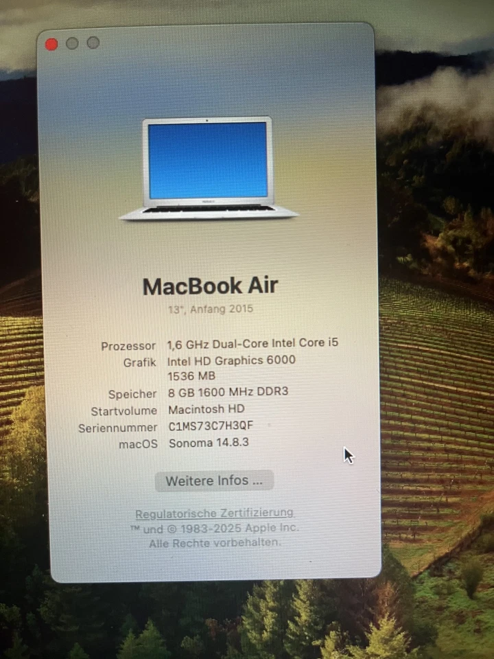 Apple MacBook Air 13" 2015 · i5 · 8GB · 1TB, Foto 2 von 5