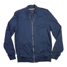 Banana Republic Factory S Men's Full Zip Bomber Jacket Luxe Touch Performance