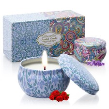 2 Pack Scented Candles, 2.5 oz Aromatherapy Candles for Home Scented, Natural...