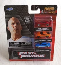 Jada Nano NV-3.  Fast & Furious 3-Car Set.