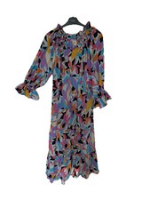 multi coloured dress size 18/20 Abstract Festival Party