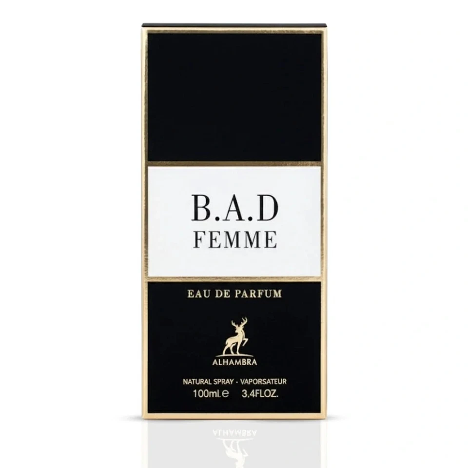 B.A.D. Femme Eau de Parfum Spray 100 ml (3,4 oz) por Maison Alhambra Foto 2 de 4