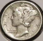 Silver Dime - Mercury - 1943-D [148]