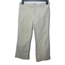 GAP Originals Women  s Sz 6 Ivory Khakis Pants, Excellent Condition    