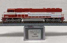 Atlas Terminal Railroad N TRRA SD-60M Diesel Locomotive ESU LokSound & DCC #4001