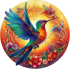 Wooden Jigsaw Puzzles for Adults, Hummingbird Style Wooden Jigsaw Puzzles Games*